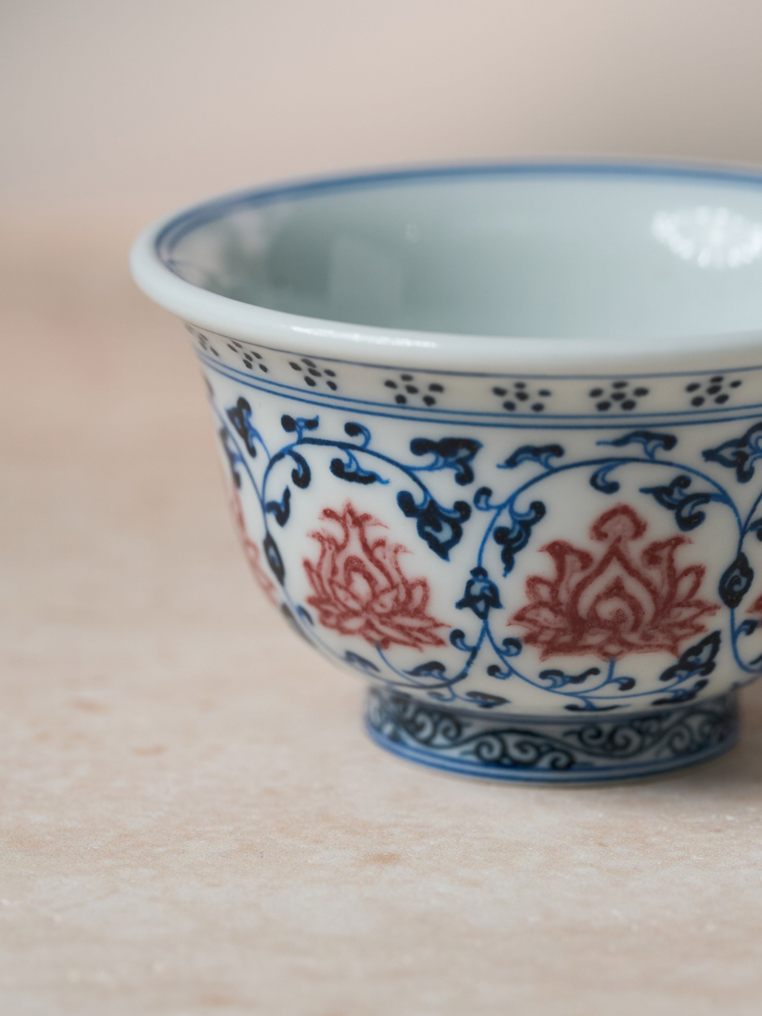 Yongle-Style Scrolling Lotus Ya Shou Cup