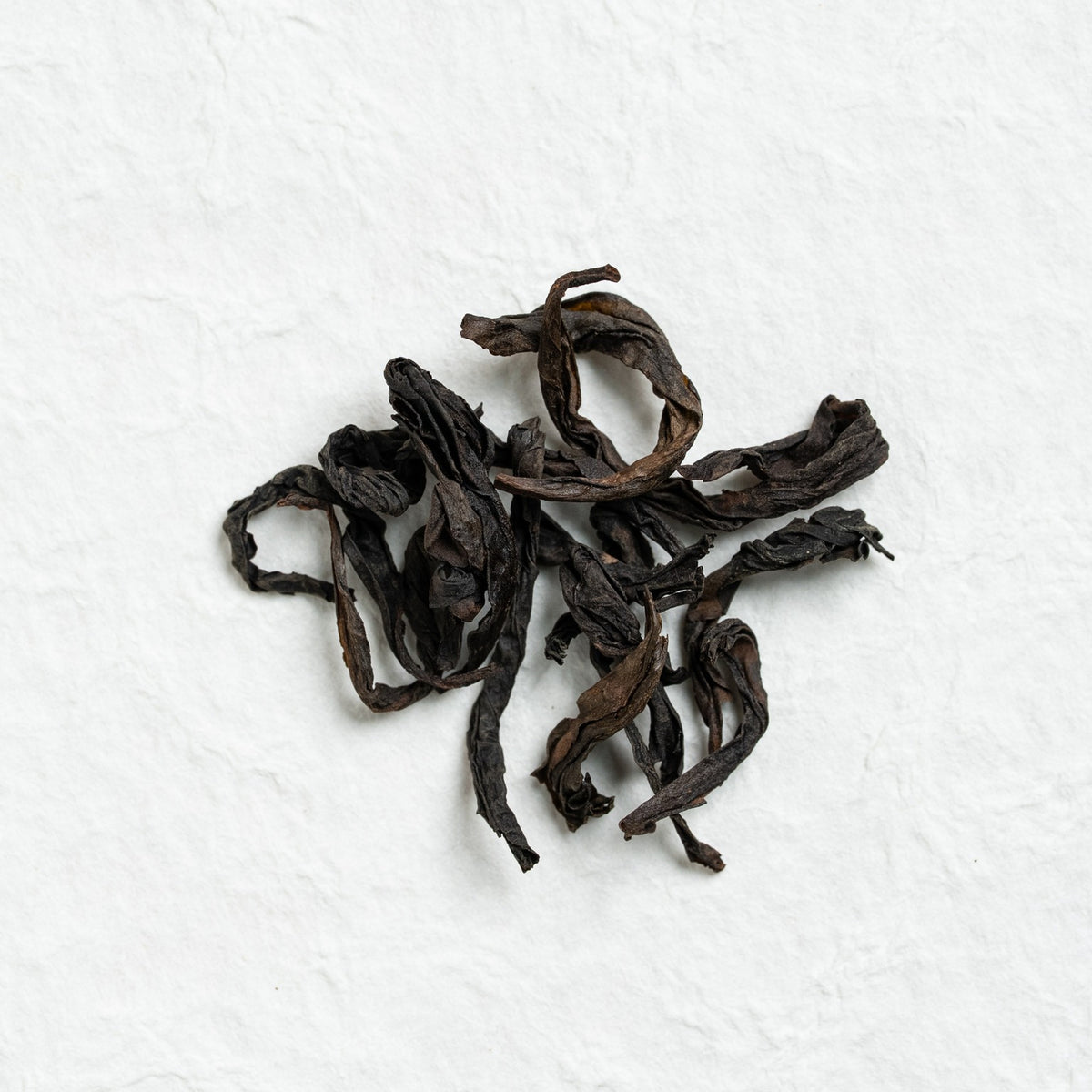 Dry loose leaves of Shui Xian Wuyi Rock Tea