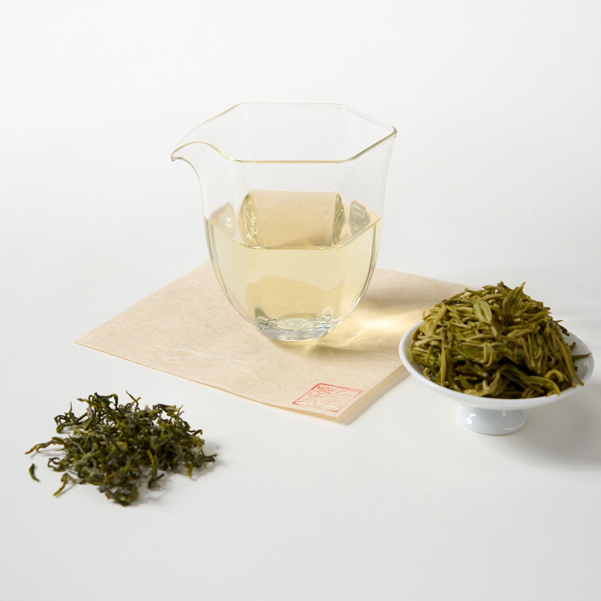 Brewed tea liquor of Anji Bai Cha Green Tea