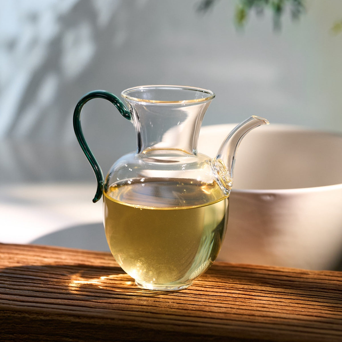 Styled tea scene featuring Anji Bai Cha Green Tea