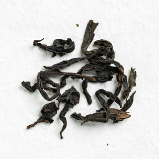 Dry loose leaves of Auspicious Aroma Wuyi Rock Tea