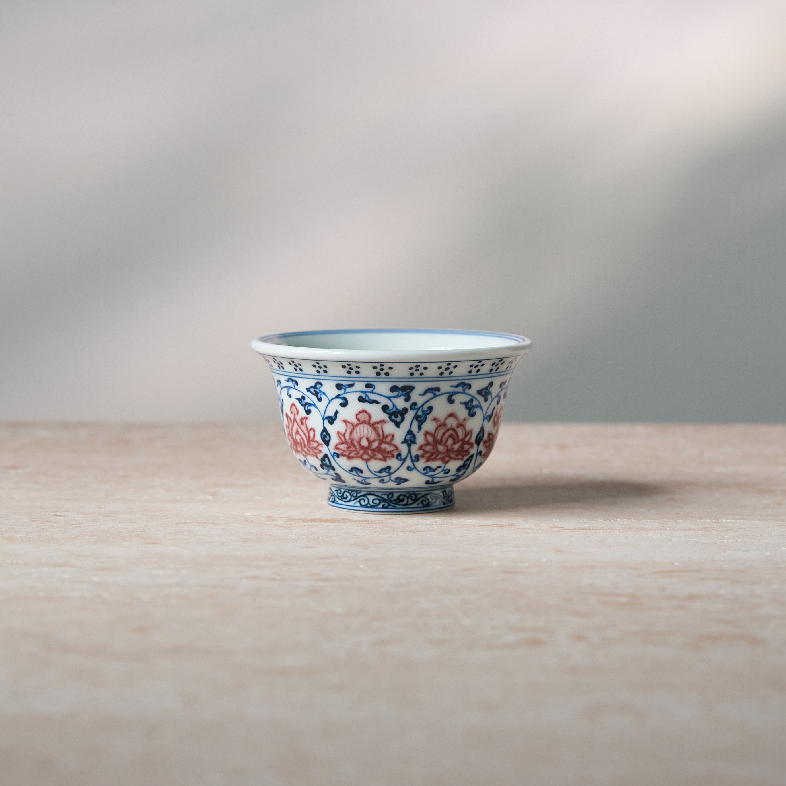 Yongle-Style Scrolling Lotus Ya Shou Cup