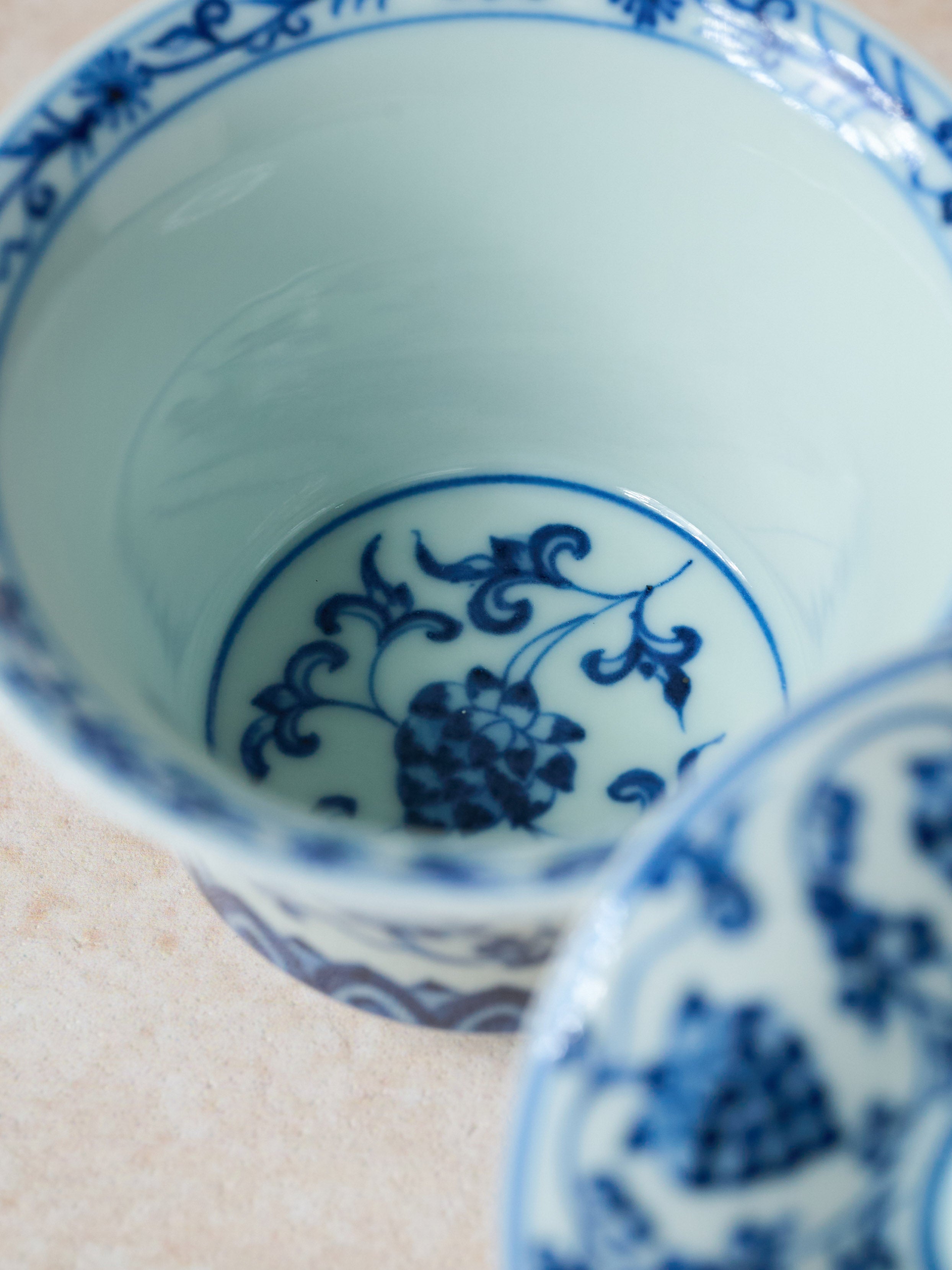 Eight Treasures & Scrolling Lotus Porcelain Gaiwan