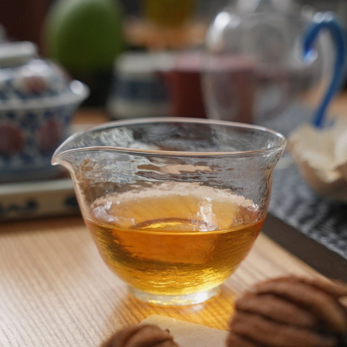 Styled tea scene featuring Honey Orchid Dancong Oolong Tea