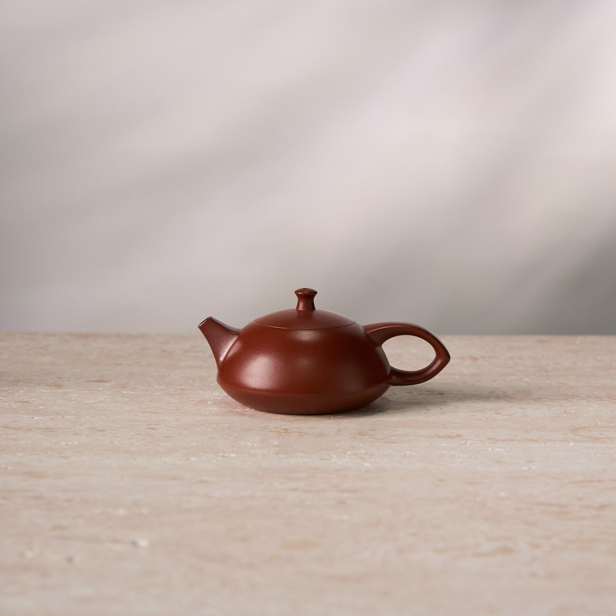 Front view of Jade Rabbit Chaozhou Zhuni Hand-Thrown Teapot