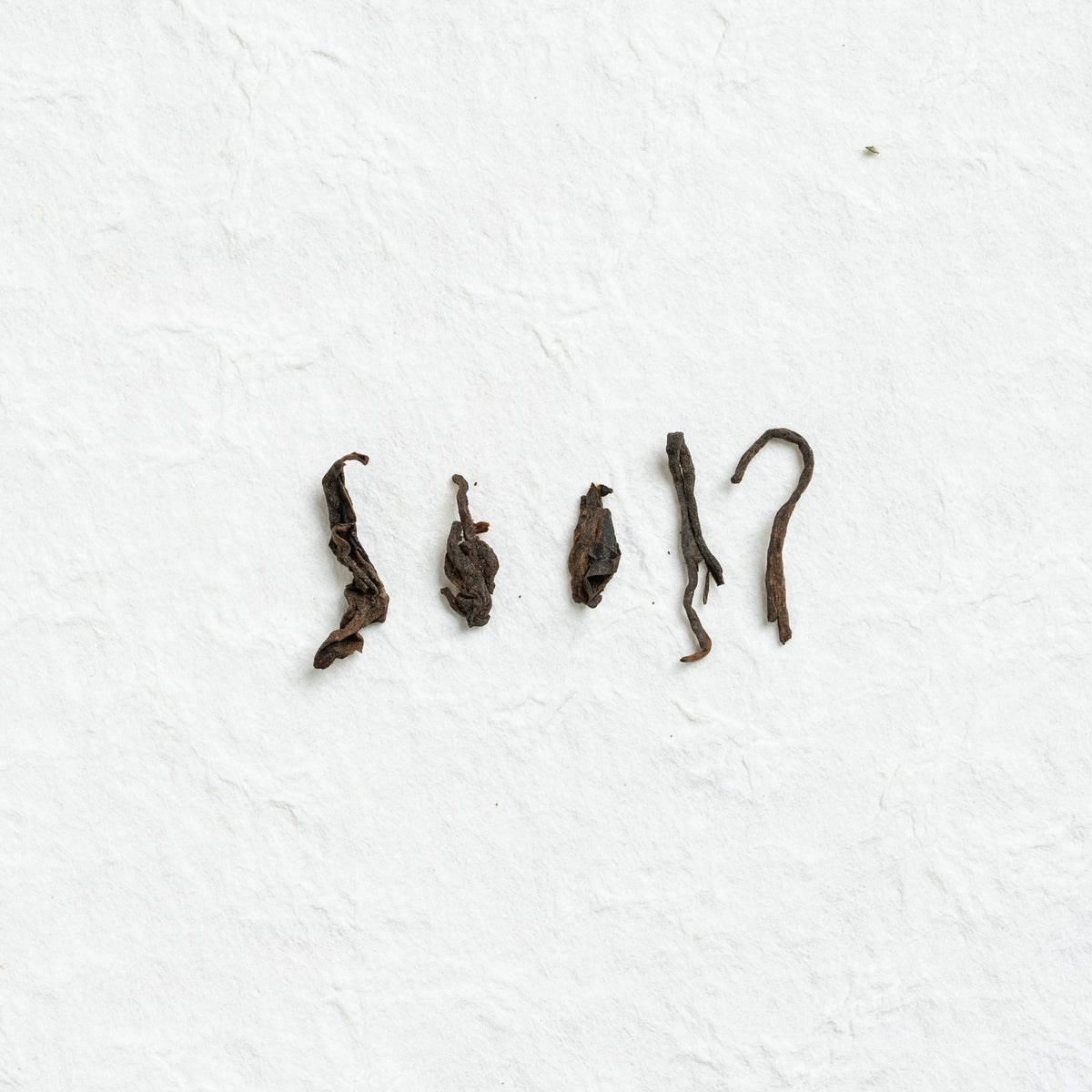 Close-up of Liubao Tea loose tea leaves