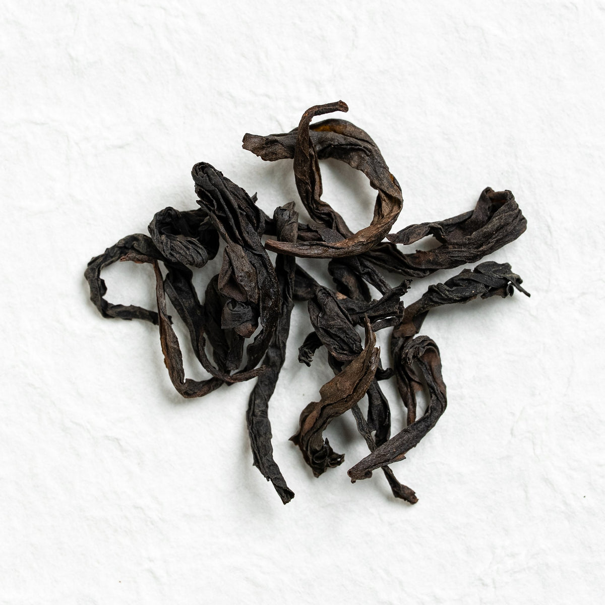 Dry loose leaves of Shui Xian Wuyi Rock Tea
