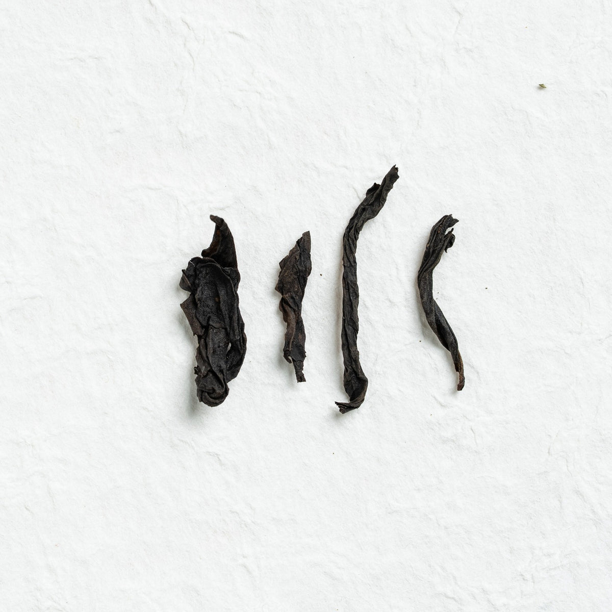 Close-up of Shui Xian Wuyi Rock Tea loose tea leaves