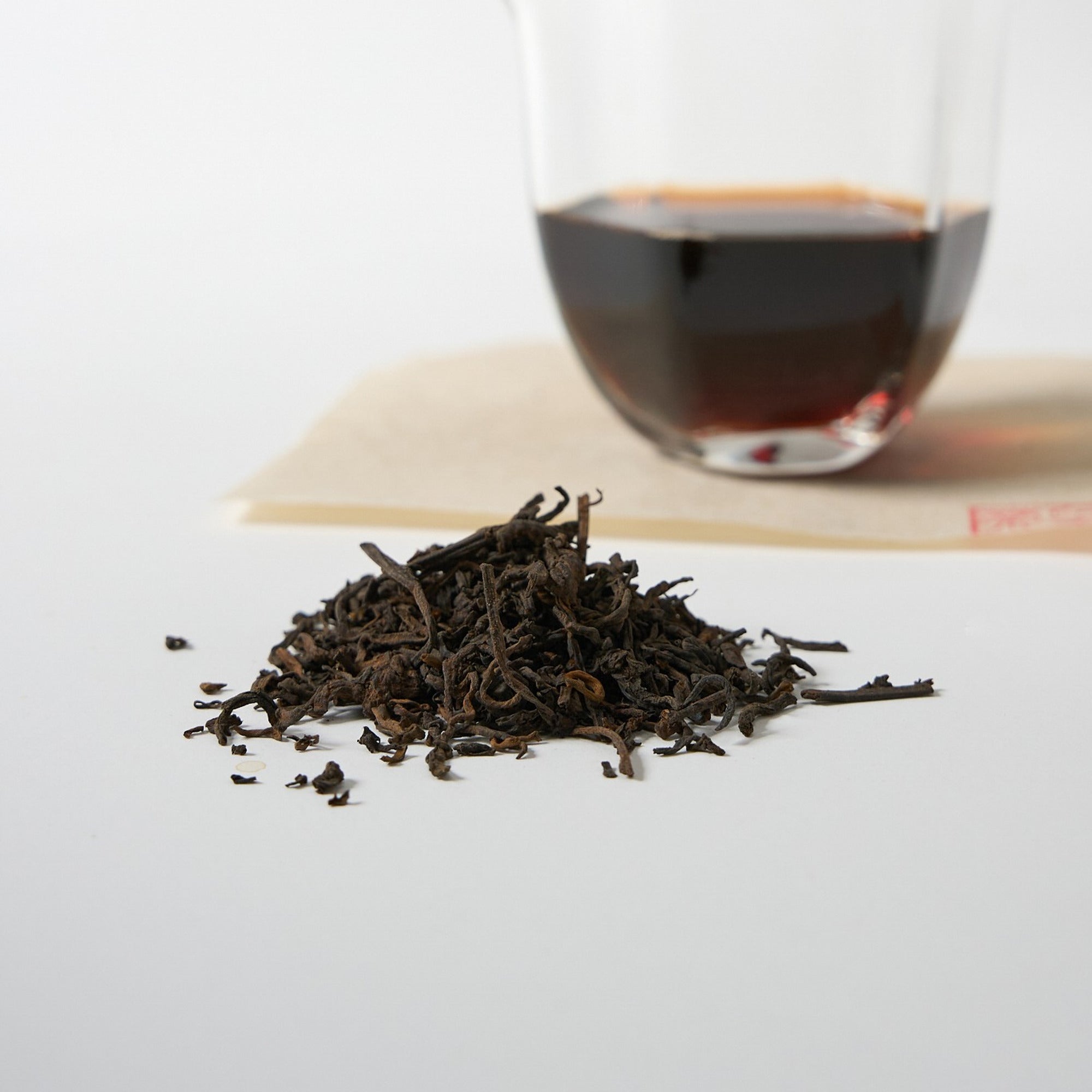 Brewed tea liquor of Yiwu Ripe Pu-erh Tea